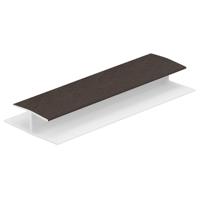 Verbindingprofiel Donkerbruin (dakrand) - Keralit (0420) - thumbnail