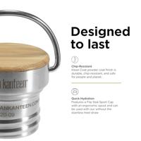 Klean Kanteen Drinkfles - classic narrow - sportdop met flip - zwart - 532 ml - thumbnail