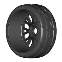 GRP GT-T03 Revo - XB1 UltraSoft - Mounted On New Flex Black Wheel - 1 Pair - thumbnail