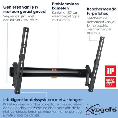 Vogels TVM 3615 Kantelbare tv-beugel TV beugel Zwart