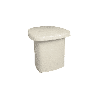 Dutchbone Organische Bijzettafel 'Veda' Gerecycled marmer, 56 x 45cm - thumbnail