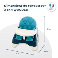 OKETI POKETI HOGE STOEL HOUTEN - thumbnail