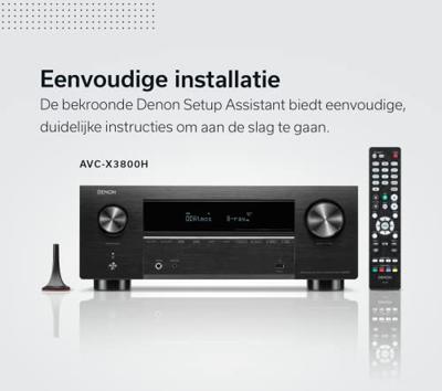 Denon: AVC-X3800H 9.4-Kanaals 8K AV-Receiver - Zwart