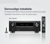 Denon: AVC-X3800H 9.4-Kanaals 8K AV-Receiver - Zwart - thumbnail