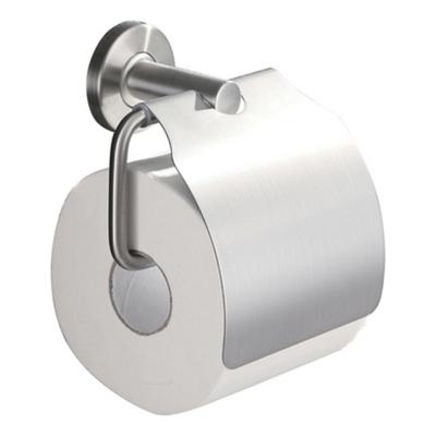 Wiesbaden 304-toiletrolhouder + klep RVS