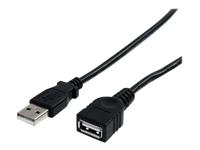 USB-kabel Startech USBEXTAA10BK Zwart 3 m - thumbnail
