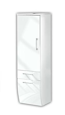 Badkamer kolomkast Ilse Wit Curve