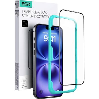 ESR Tempered-Glass 1D73300201 Screenprotector (glas) Apple iPhone 16, IPhone 15 1 stuk(s) Anti-vingerafdruk, Krasvast