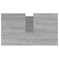 Badkamerkast 58x33x60 cm bewerkt hout grijs sonoma eikenkleurig - thumbnail