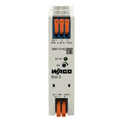 WAGO 2687-2142 Behuizing voor stroomvoorziening 24 V/DC 1.25 A 30 W Aantal uitgangen:1 x Inhoud 1 stuk(s)