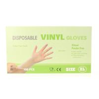 HLA Wegwerphandschoenen vinyl maat XL poedervrij (100 st) - thumbnail