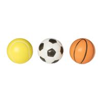 Cilgro Fun sports foam ballen 3 stuks in netje - thumbnail