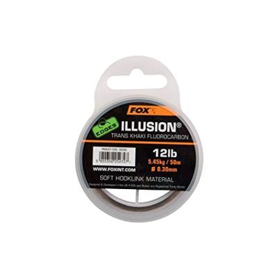 Fox Illusion Soft Hooklink Trans Khaki 12 lb/0.30mm 50m