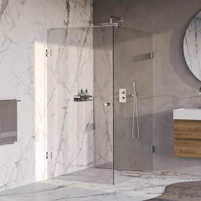Brauer Void - Carving Douchecabine met Draaideur - Helder Glas - 90x140x200 cm - incl. Glascoating - Chroom