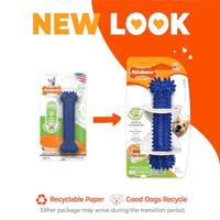 Interpet NCF201TPPEU Nylabone kauwspeelgoed voor gematigde kauwen, botten, Medium, blauw - thumbnail