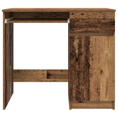 Bureau 86x49x76 cm spaanplaat oud hout