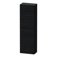 Hoge Kast Duravit D-Neo Kolomkast Wand 132 cm Linksdraaiend Mat Eiken Zwart - thumbnail