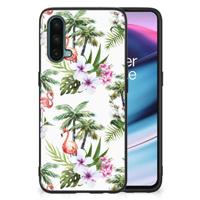 OnePlus Nord CE 5G Dierenprint Telefoonhoesje Flamingo Palms - thumbnail