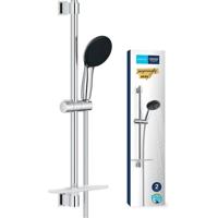 Doucheset met 2-straals douchekop, 60cm staaf, flexibele slang en planchet - GROHE Vitalio Start 110 26952001 - Waterbesparend - Chroom - thumbnail