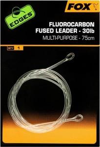 Fox Fluorocarbon Fused Leader 30Lb 75cm No Swivel