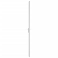 VidaXL Binnendeur 83x201,5 cm matglas en aluminium wit - thumbnail