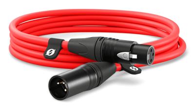 Rode XLR3M-R XLR Verbindingskabel 3 m Rood
