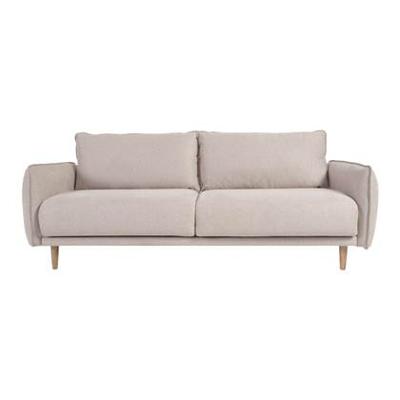 Kave Home 3-zits Bank 'Carlota' Micro-bouclé, kleur Beige Kave Home 3-zits Bank 'Carlota' Micro-bouclé, kleur Beige