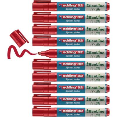Viltstift edding 25 eco rond 1mm rood | 10 stuks Viltstift edding 25 eco rond 1mm rood | 10 stuks