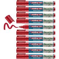 Viltstift edding 25 EcoLine rond 1mm rood | 10 stuks - thumbnail