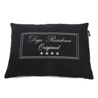 Lex & Max Hondenkussen Residence Zwart - 100 X 70cm - thumbnail