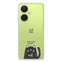 OnePlus Nord CE 3 Lite Telefoonhoesje met Naam Cat Good Day - thumbnail
