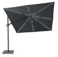 Platinum | Zweefparasol Challenger T² Glow 300 x 300 cm | Antraciet - thumbnail