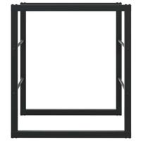 Haardhoutrek 55x30x61 cm staal zwart - thumbnail