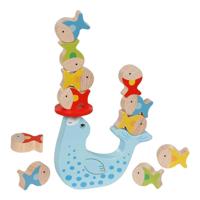 Goki houten balansspel zeehonden, 15dlg. - thumbnail