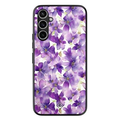 Samsung Galaxy A34 hoesje - Floral violet Samsung Galaxy A34 hoesje - Floral violet