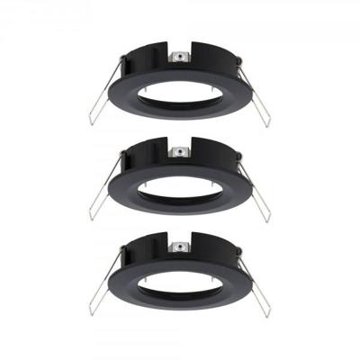 Paulmann 92481 EBL Choose Inbouwring Set van 3 stuks 10 W Zwart (mat)