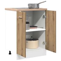 Onderkast 60x46x81,5 cm bewerkt hout artisanaal eikenkleur - thumbnail