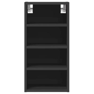 Hangkast 30x29,5x60 cm bewerkt hout zwart