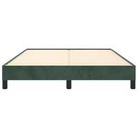 Bedframe fluweel donkergroen 140x200 cm - thumbnail