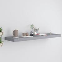 VidaXL Wandschap zwevend 90x23,5x3,8 cm mdf grijs - thumbnail