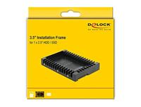 Delock 18364 3,5 installatieframe voor 2,5 SATA-schijf zwart - thumbnail
