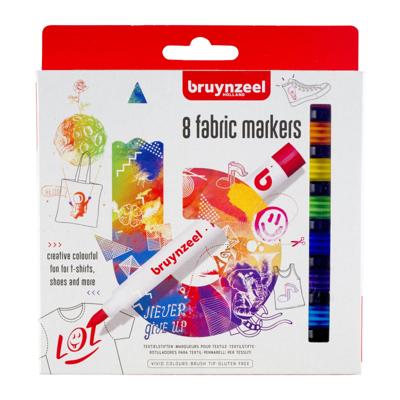 Bruynzeel Textielstiften 8 Stuks Bruynzeel Textielstiften 8 Stuks