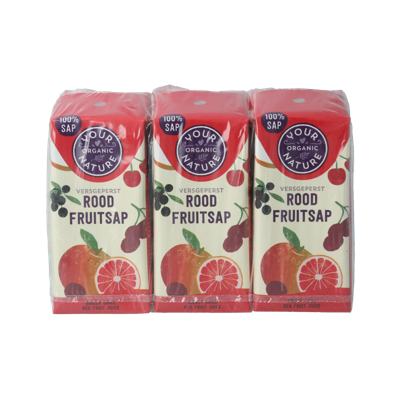 Rood fruitsap bio 1200 Milliliter