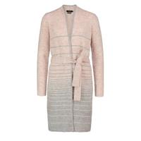 Claudia Sträter vest met all over print en ceintuur beige - thumbnail