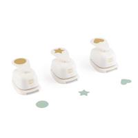 Vaessen Creative • figuurpons set cirkel hart ster 3st - thumbnail