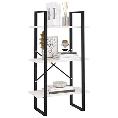 VidaXL Opbergrek 60x30x105 cm massief grenenhout wit
