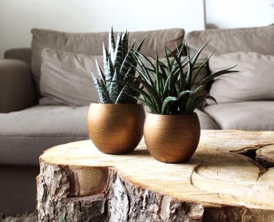 Vaas bol Retro 12x10 goud bloempot Capi Europe - Capi europe Vaas bol Retro 12x10 goud bloempot Capi Europe - Capi europe