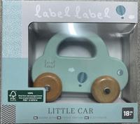 Label Label Kleine auto blauw - thumbnail