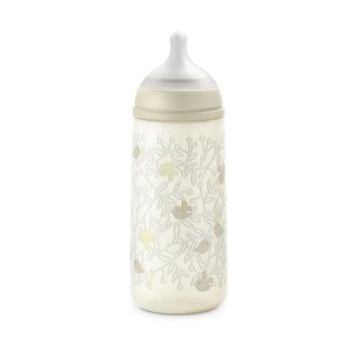 SUAVINEX Birdies Babyfles - SX Pro L Speen - 360 ml - 6 maanden en ouder - Beige