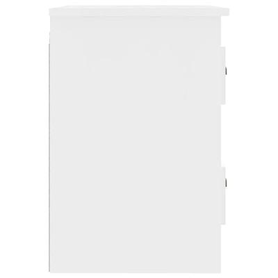 Nachtkastje wandgemonteerd 41,5x36x53 cm wit Nachtkastje wandgemonteerd 41,5x36x53 cm wit